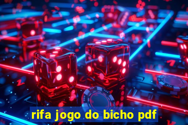 rifa jogo do bicho pdf